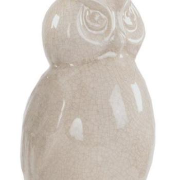 Estila Sova keramická béžová 18cm obrázok