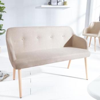 Estila Štýlová lavica Scandinavia 116cm béžová obrázok