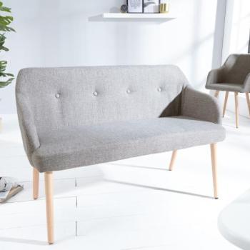 Estila Štýlová lavica Scandinavia 116cm šedá obrázok