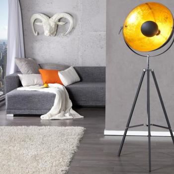 Estila Štýlová stojaca lampa Big štúdio 160cm čierna / zlatá obrázok