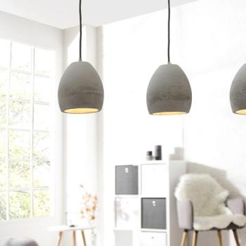 Estila Štýlová závesná lampa Cement obrázok