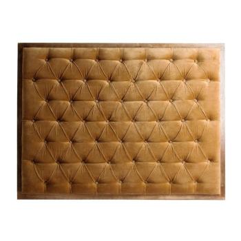 Estila Štýlové chesterfield čelo postele Alvaro v horčicovej farbe 163cm obrázok