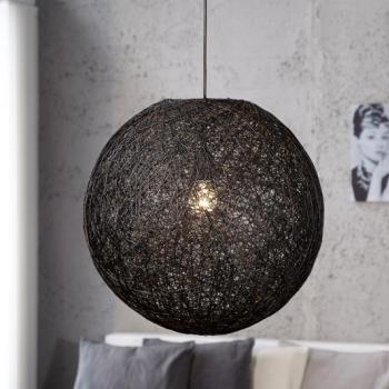 Estila Štýlové závesné svietidlo Cocoon M čierna 35cm obrázok