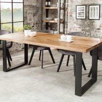 Estila Štýlový industriálny jedálenský stôl z masívu Steele Craft 160cm mango obrázok