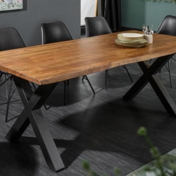 Estila Štýlový jedálenský stôl z masívu Mammut X 160cm obrázok
