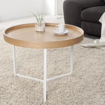 Estila Štýlový konferenčný stolík Modul 60 cm prírodná biela obrázok