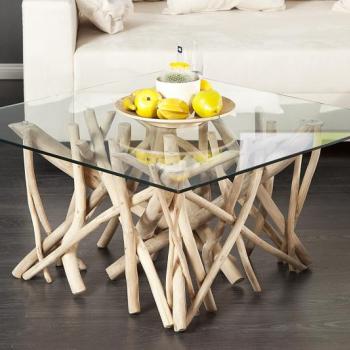 Estila Štýlový originálny konferenčný stolík Driftwood 80cm obrázok