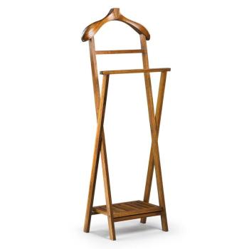 Estila Štýlový rozkladací nemý sluha Star tmavohnedý 136cm obrázok