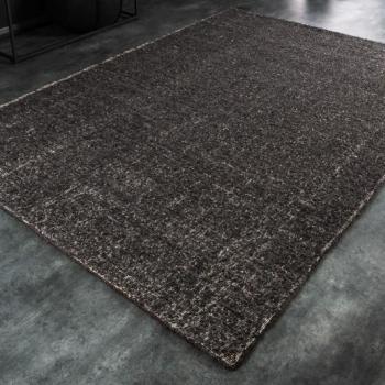 Estila Tmavo sivý obdĺžnikový koberec Cobally zo 100% vlny s krátkym vlasom 160x230cm obrázok