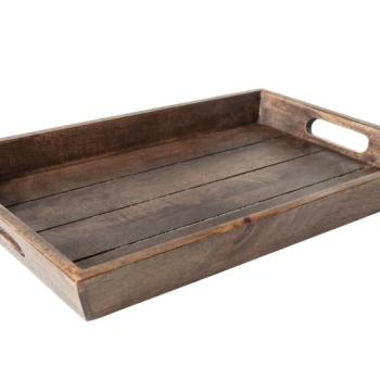 Estila Vidiecky hranatý podnos Plateau z mangového dreva 44cm obrázok