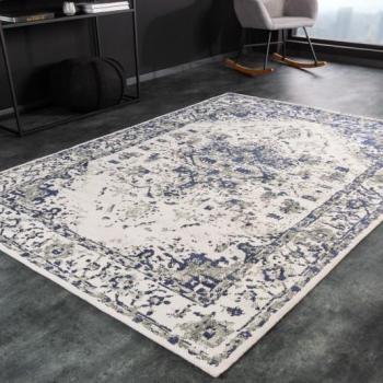 Estila Vintage koberec Weya obdĺžnikový s modro-sivým vzorom 230cm obrázok
