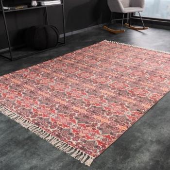 Estila Vintage štýlový obdĺžnikový koberec Ramsey červenej farby s detailným ornamentálnym zdobením 230cm obrázok