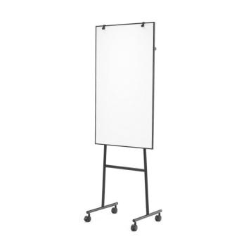 Flipchart s kolieskami AMY, čierny obrázok