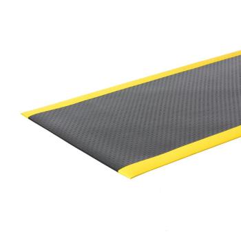 Gumová pracovná rohož SECURE, šírka 1220 mm, vlastná dĺžka, čierna/žltá obrázok