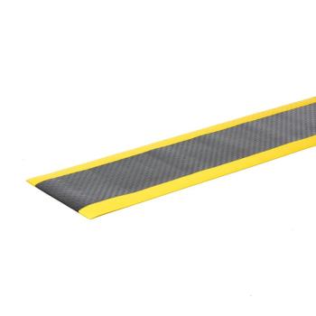 Gumová pracovná rohož SECURE, šírka 600 mm, vlastná dĺžka, čierna/žltá obrázok