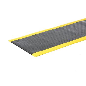 Gumová pracovná rohož SECURE, šírka 910 mm, vlastná dĺžka, čierna/žltá obrázok