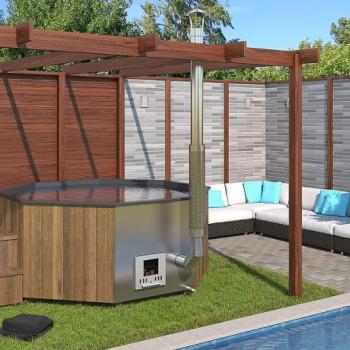 HANSCRAFT Drevená kaďa Hot tub DELUXE 240 XXL (1300L) obrázok