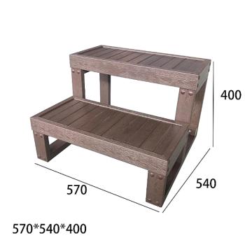HANSCRAFT Schodíky k vírivke - moka - 2 stupne (šírka 57 cm) obrázok
