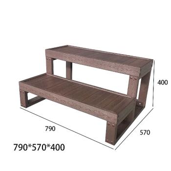 HANSCRAFT Schodíky k vírivke - moka - 2 stupne (šírka 79 cm) obrázok