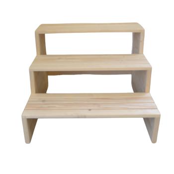 HANSCRAFT Schodíky k vírivke NATURAL - 3 nášľapy, šírka 100 cm obrázok