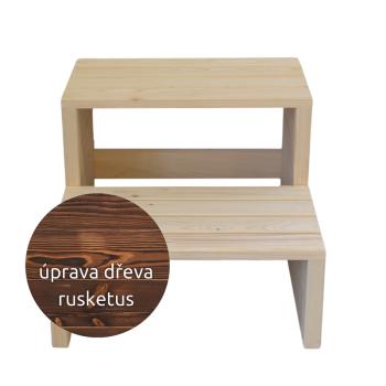 HANSCRAFT Schodíky k vírivke RUSKETUS - 2 nášľapy, šírka 60 cm obrázok