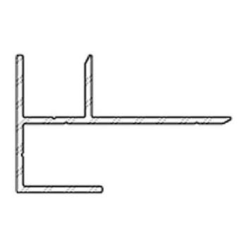 Hliníkový profil pre detaily ostenia 9565, 32x50x3000 mm, TWINSON O-WALL hnedý profil obrázok