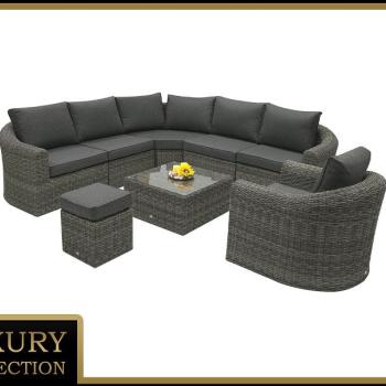 I-zahradninabytek.cz Ratanová modulová zostava BORNEO LUXURY pre 7 osôb (sivá) obrázok