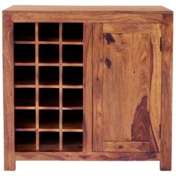 indickynabytok.sk - Barová skriňa 90x90x45 Kali indický masív palisander obrázok