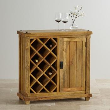 indickynabytok.sk - Barová skriňa Devi 90x90x45 indický masív mango obrázok
