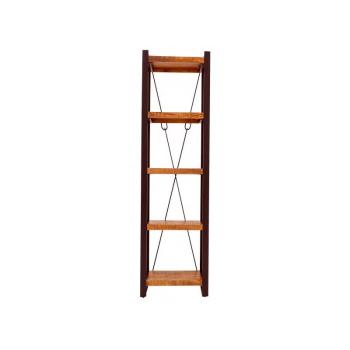 indickynabytok.sk - Knižnica Retro 60x200x35 indický masív mango obrázok