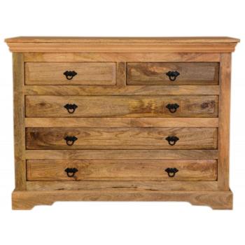 indickynabytok.sk - Komoda Guru 120x90x45 indický masív mango obrázok