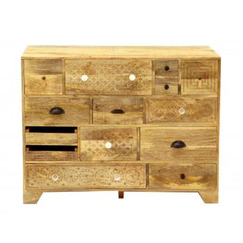 indickynabytok.sk - Komoda Manu 115x90x45 indický masív mango obrázok