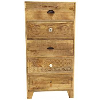 indickynabytok.sk - Komoda Manu 60x120x45 indický masív mango obrázok