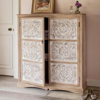 indickynabytok.sk - Komoda Sita 115x140x45 indický masív mango obrázok