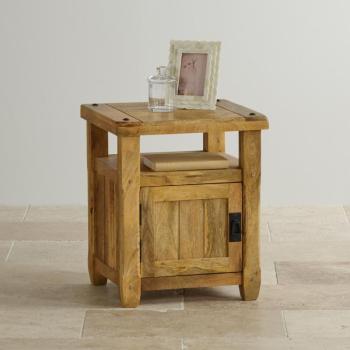 indickynabytok.sk - Nočný stolík 45x60x40 Devi indický masív mango obrázok
