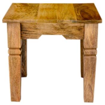 indickynabytok.sk - Odkladací stolík Guru 45x40x45 indický masív mango obrázok