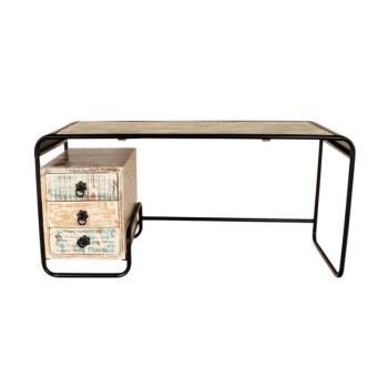 indickynabytok.sk - Písací stôl Retro 160x76x70 recyklované mango obrázok