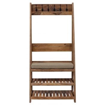 indickynabytok.sk - Vešiak Rami s 6 háčikmi 80x175x40 indický masív palisander obrázok