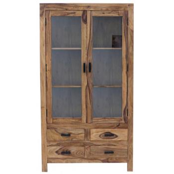 indickynabytok.sk - Vitrína Rami 100x180x45 indický masív palisander obrázok