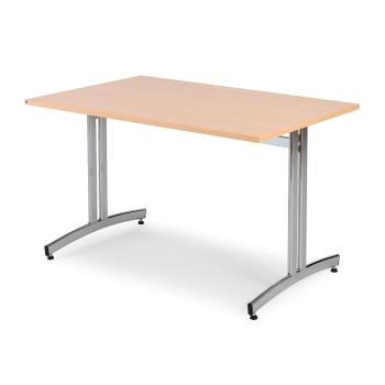 Jedálenský stôl SANNA, 1200x800 mm, buk / chróm obrázok