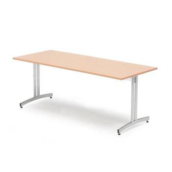 Jedálenský stôl SANNA, 1800x800 mm, buk / chróm obrázok