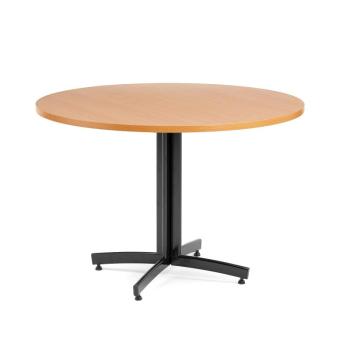Jedálenský stôl SANNA, okrúhly Ø 1100 x V 720 mm, buk / čierna obrázok