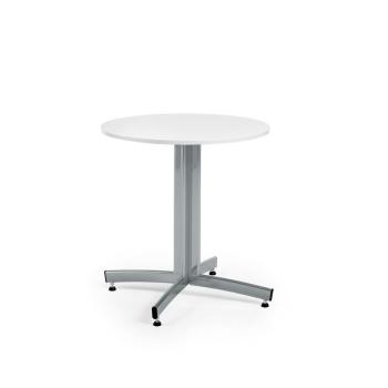Jedálenský stôl SANNA, okrúhly, Ø 700 x V 720 mm, biela / šedá obrázok