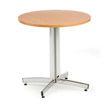 Jedálenský stôl SANNA, okrúhly Ø 700 x V 720 mm, buk / chróm obrázok