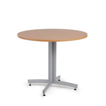 Jedálenský stôl SANNA, okrúhly Ø 900 x V 720 mm, buk / šedá obrázok