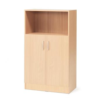 Kancelárska skriňa FLEXUS, 1 otvorená polica, 1325x760x415 mm, buk obrázok