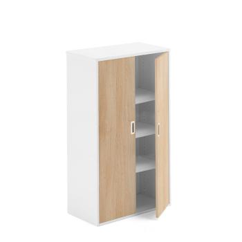 Kancelárska skriňa MODULUS, 1600x800x400 mm, biela / dub obrázok