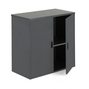 Kancelárska skriňa MODULUS, 800x800x400 mm, čierna obrázok