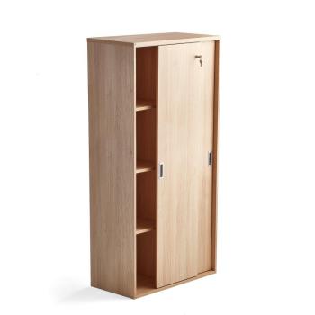 Kancelárska skriňa s posuvnými dverami MODULUS, 1600x800 mm, dub obrázok