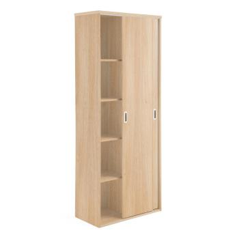Kancelárska skriňa s posuvnými dverami MODULUS, 2000x800 mm, dub obrázok